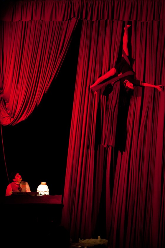 Roma, Auditorium Parco della Musica 13 12 2013. Natale all'Auditorium - Circo El Grito "20 Decibel" di e con Fabiana Ruiz Diaz e Giacomo Costantini. ©Musacchio & Ianniello ******************************************************* NB la presente foto puo' essere utilizzata esclusivamente per l' avvenimento in oggetto o per pubblicazioni riguardanti la Fondazione Musica per Roma ********************************************************