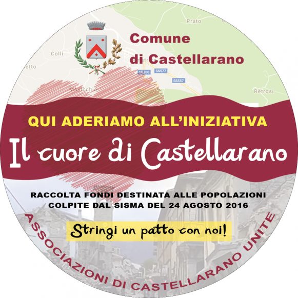 adesivo tondo 10x10 il cuore di castellarano