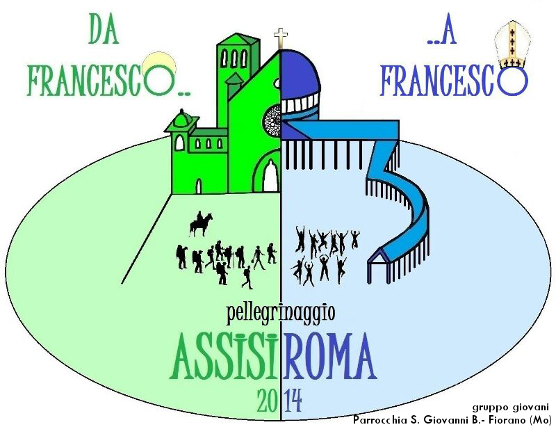 Giovani della parrocchia in marcia