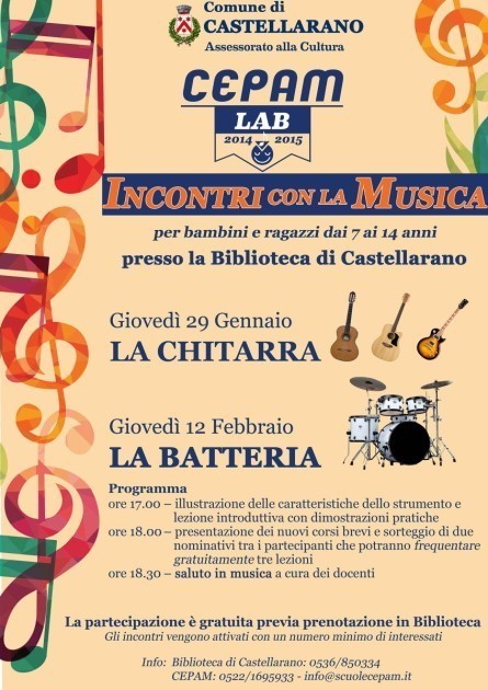 Castellarano:incontri con la Musica, in Biblioteca