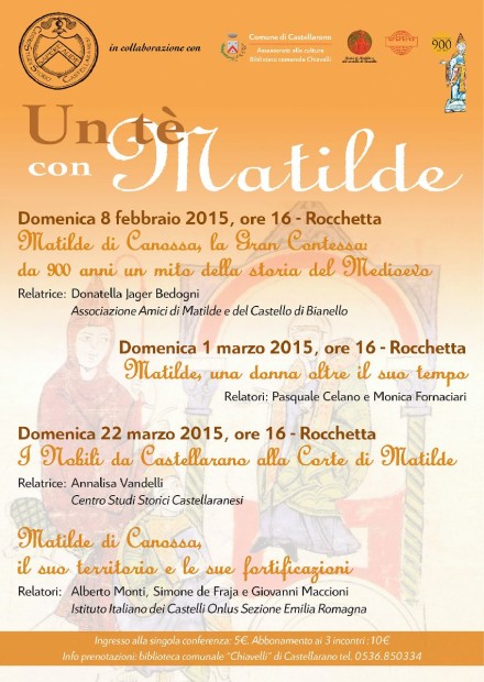 Domenica 8 febbraio a Castellarano il primo appuntamento con “Un tè con Matilde”