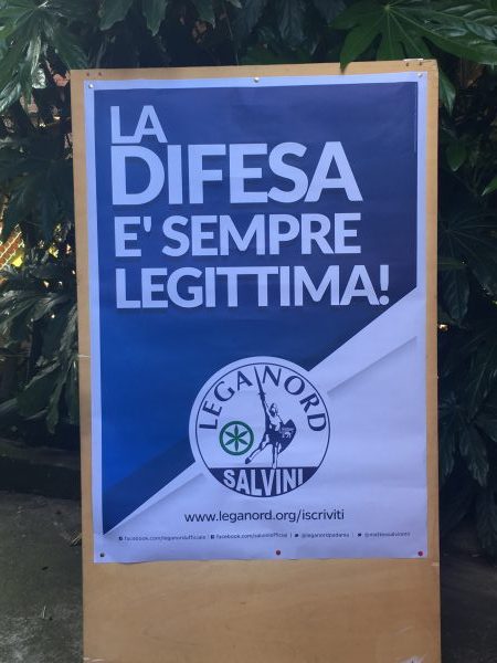 Raccolta di firme relativa alla proposta di legge riguardante la “Legittima Difesa”