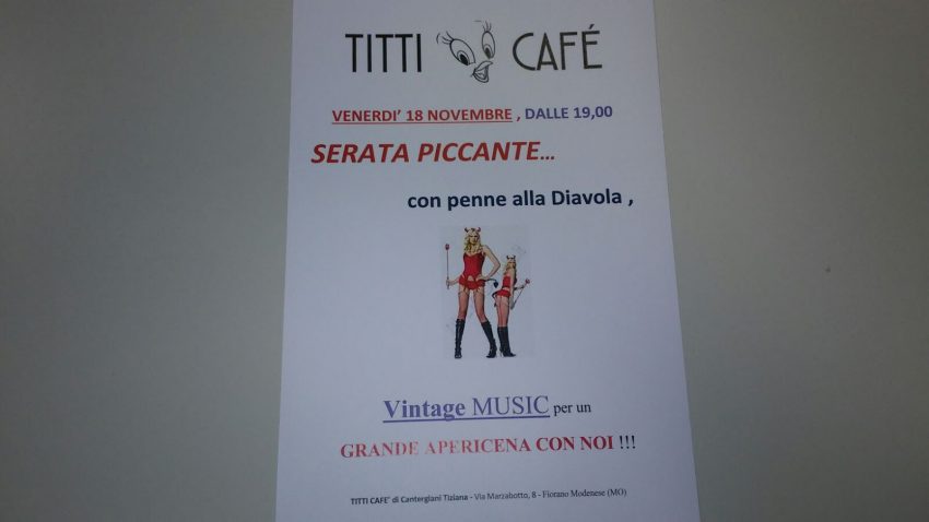 Serata “piccante” al Titti Café