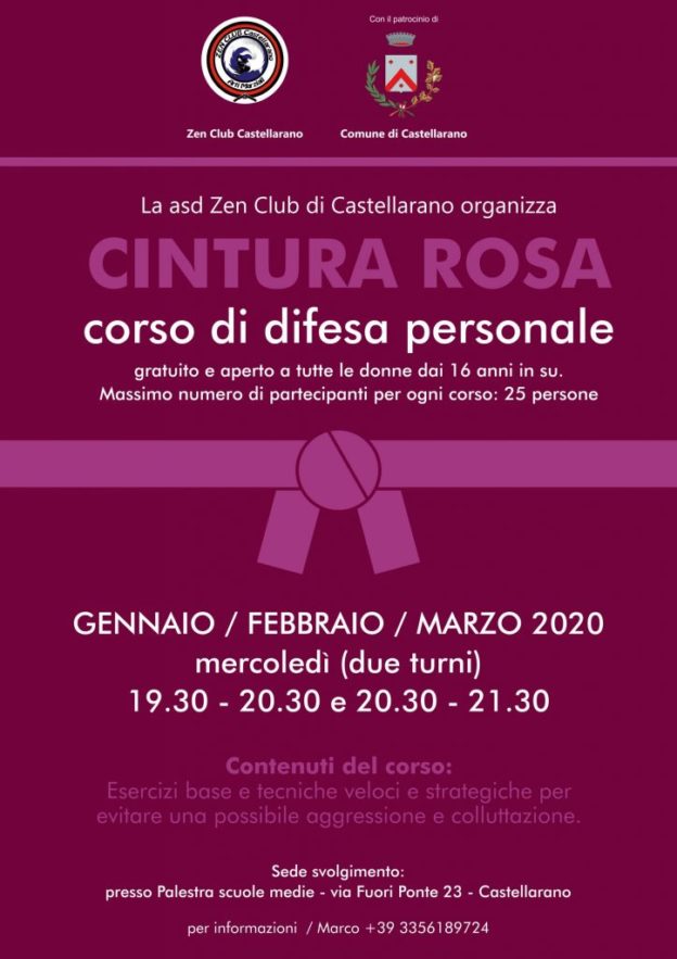 Cintura Rosa… CORSO DI DIFESA PERSONALE