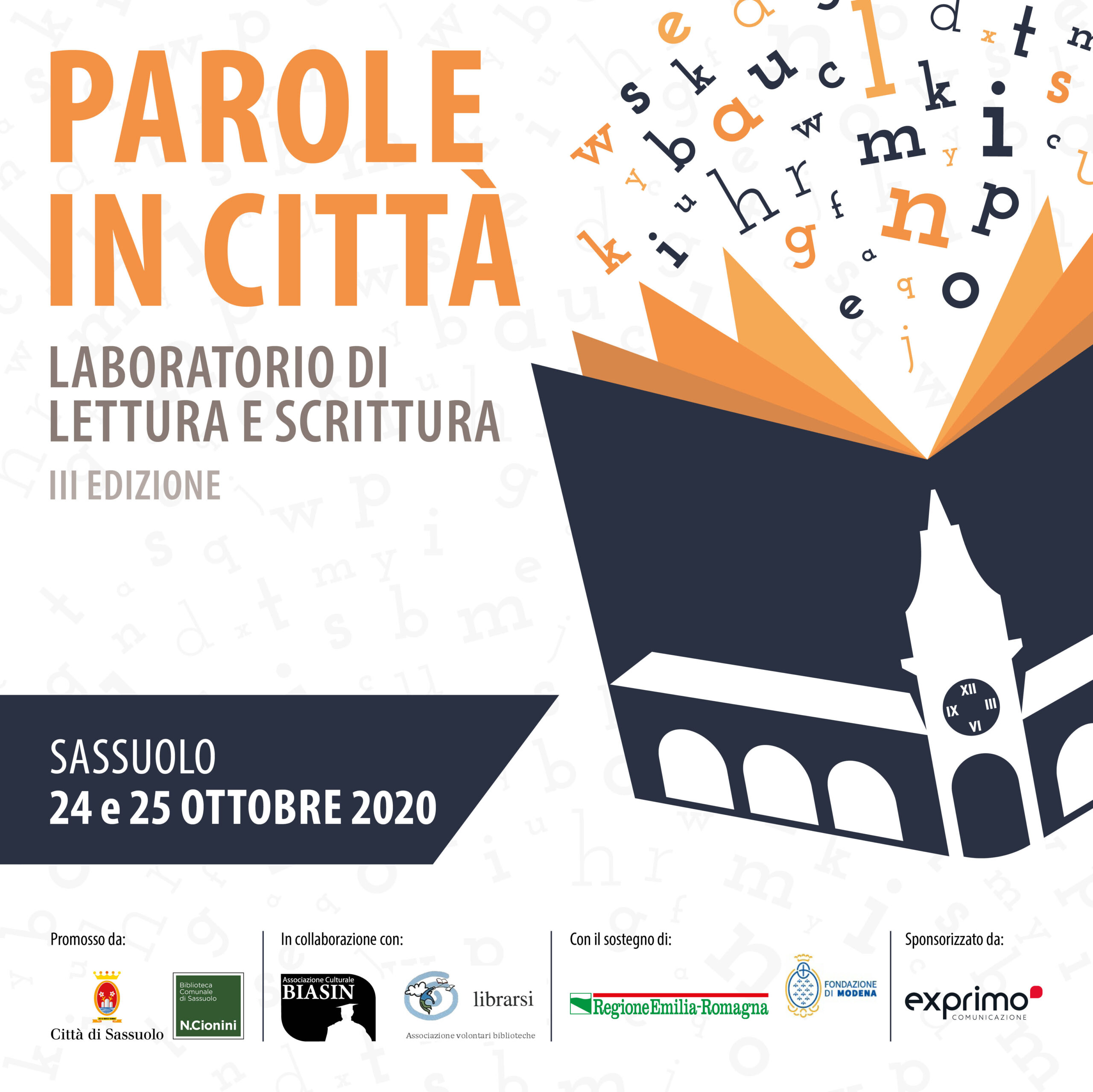 Parole in città: gli appuntamenti di domenica 25 ottobre
