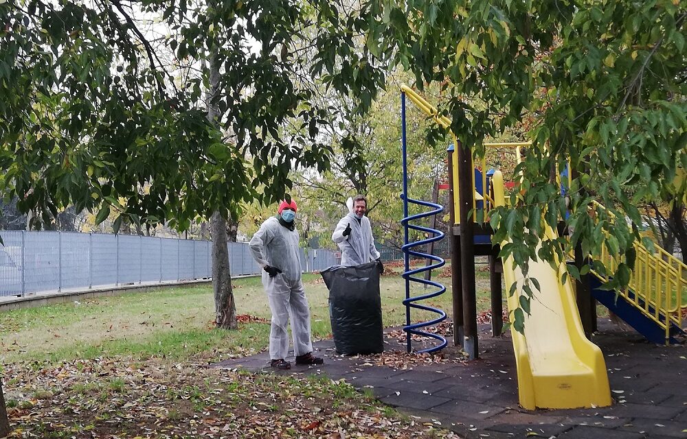 Terratinta Group al servizio del verde pubblico presso il parco di via Deledda