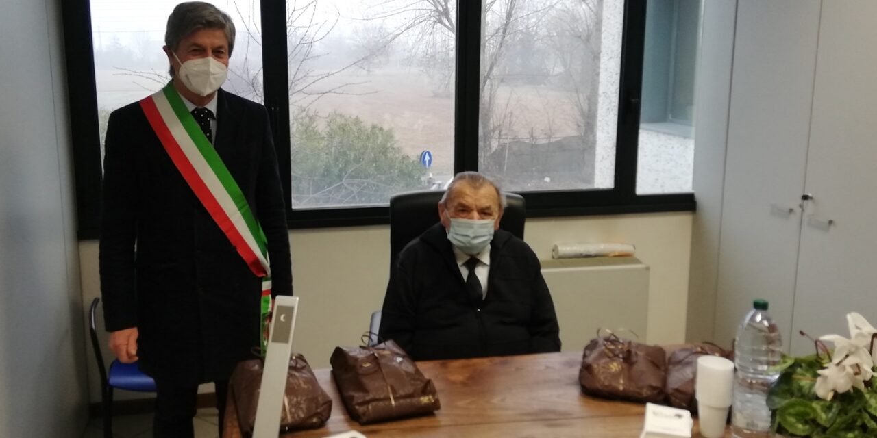 Vito Barbolini compie cento anni Stamane il Sindaco si è recato a omaggiare il fioranese centenario