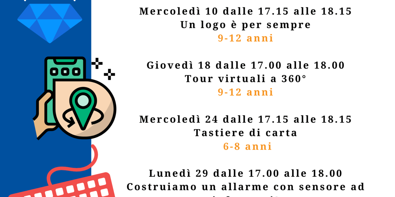 Ritornano gli appuntamenti del FabLab Junior  Laboratori Steam Education: programma marzo 2021