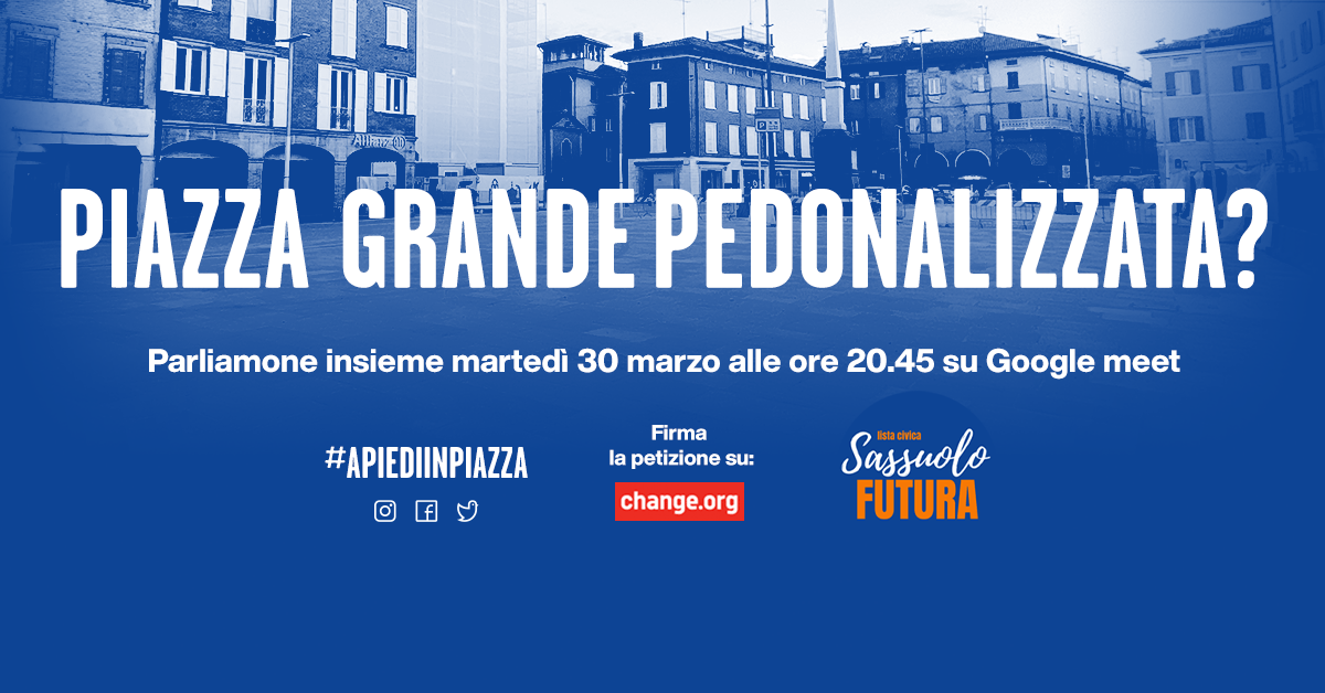 Pedonalizzare si o no? Ne parliamo insieme