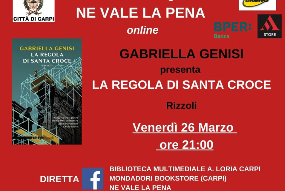 RASSEGNA IN STREAMING NE VALE LA PENA ONLINE –  GABRIELLA GENISI   presenta   LA REGOLA DI SANTA CROCE