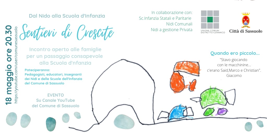 Sentieri di crescite: martedì 18 maggio, dalle 20,30, on line sul canale Youtube del Comune