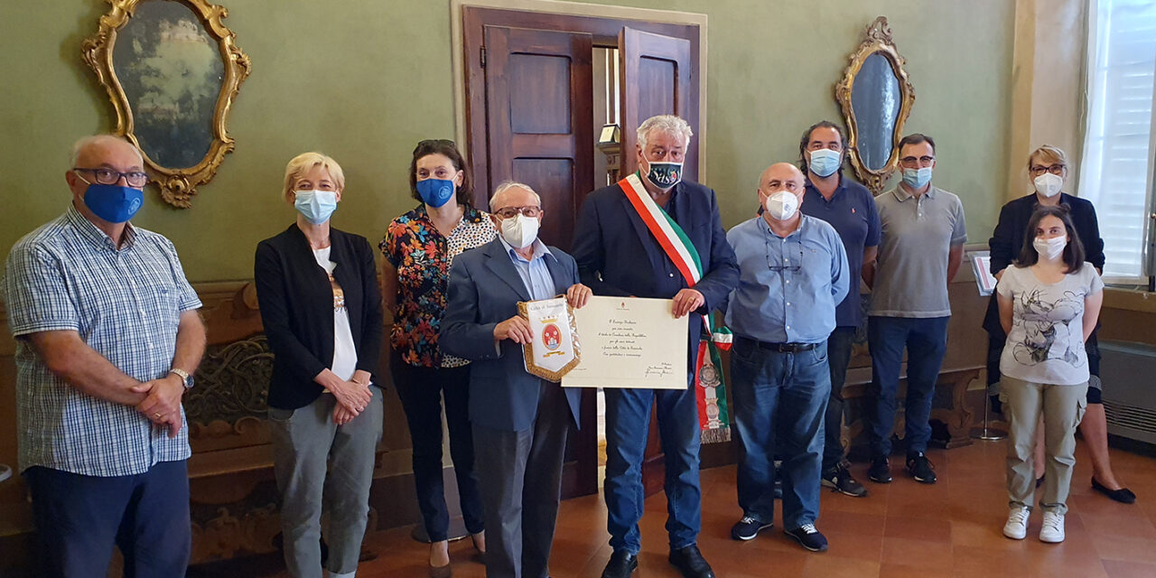 IL CAVALIER LORENZO BARBERINI RICEVUTO IN MUNICIPIO