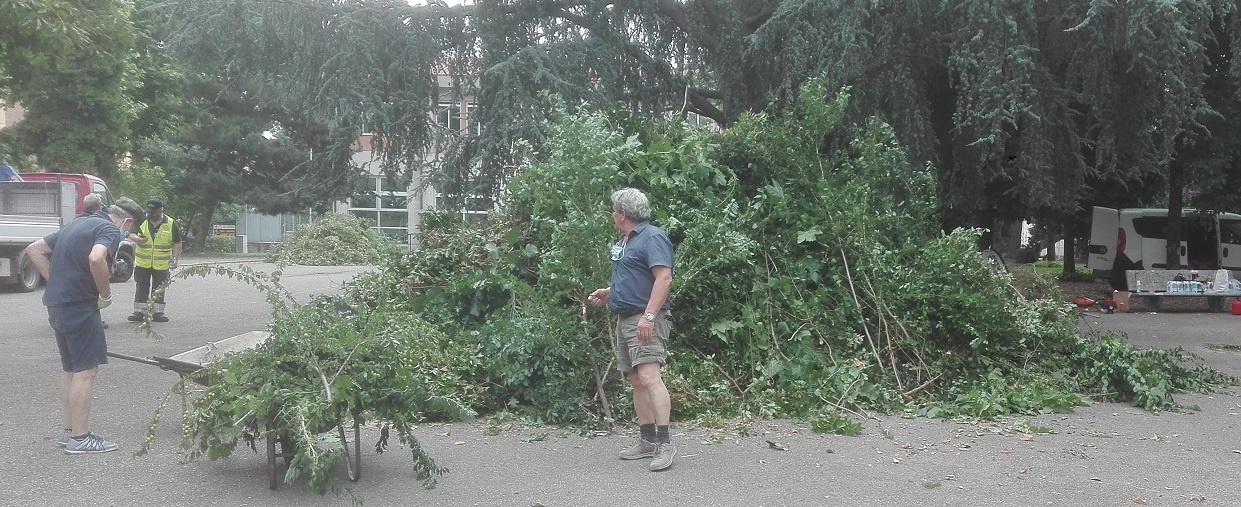 Gli alpini al Parco Di Vittorio
