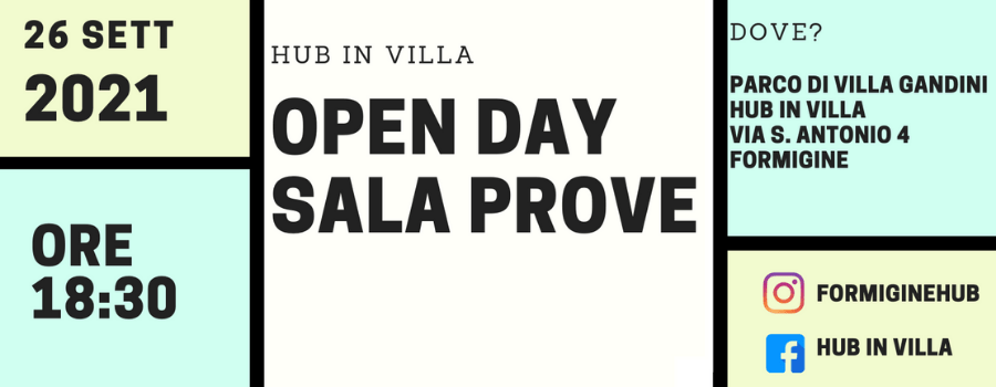 Open Day sala prove