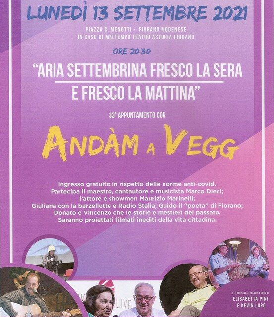 Andàm a Vegg 2021 – terzo appuntamento