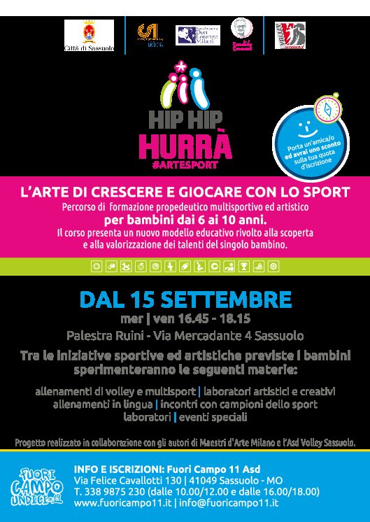 Al via il progetto HIP HIP HURRA’…