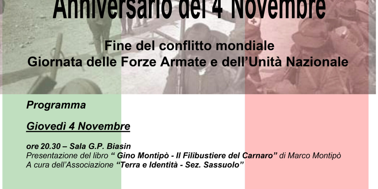 LE CELEBRAZIONI DEL 4 NOVEMBRE
