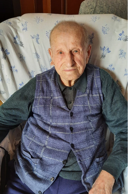 Giovanni Casolari spegne 102 candeline: nativo e residente a Nirano da tutta la vita