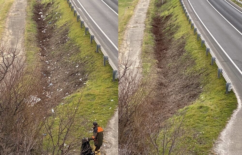 I volontari ripuliscono i campi limitrofi alla Pedemontana