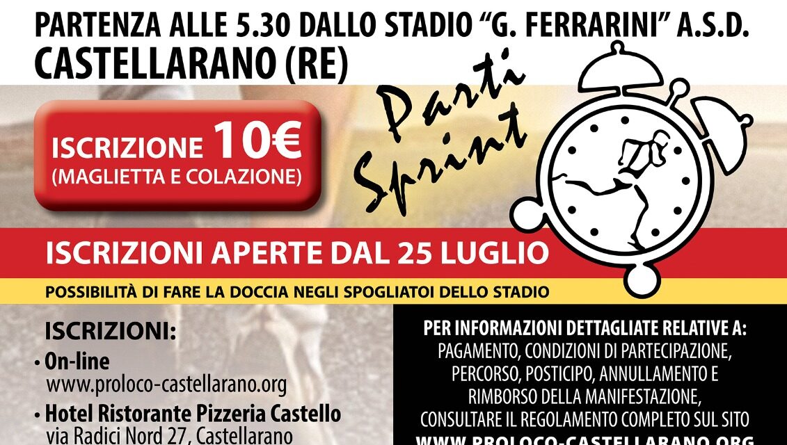 Venerdì 2 settembre la CASTLARUN