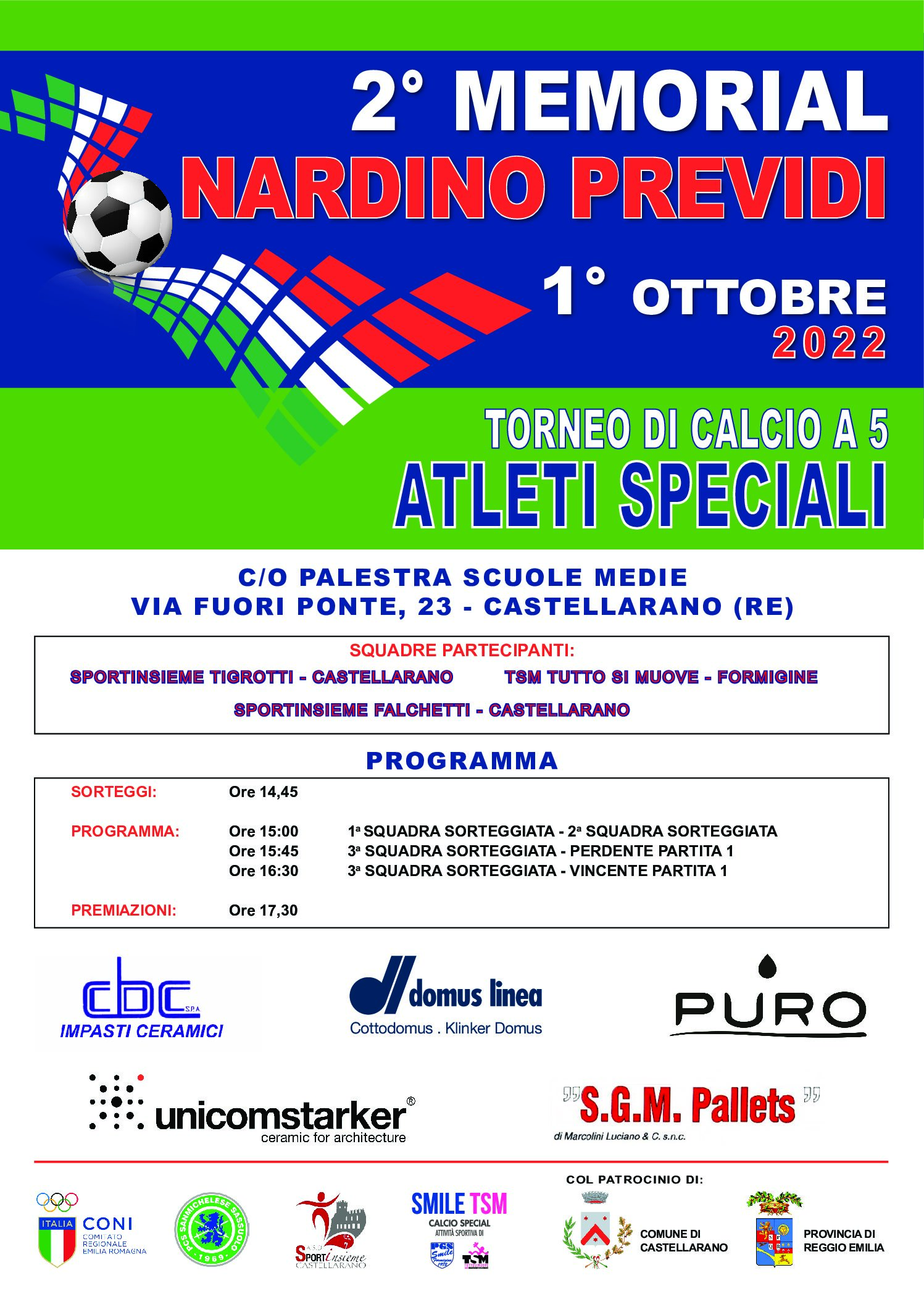 II° Memorial Nardino Previdi ATLETI SPECIALI