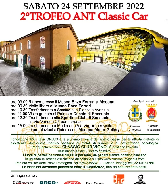 IL 2° TROFEO ANT CLASSIC CAR
