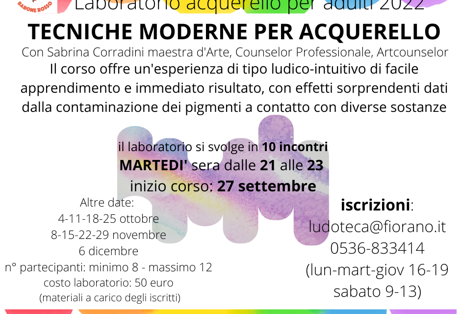 Laboratorio di acquerello per adulti