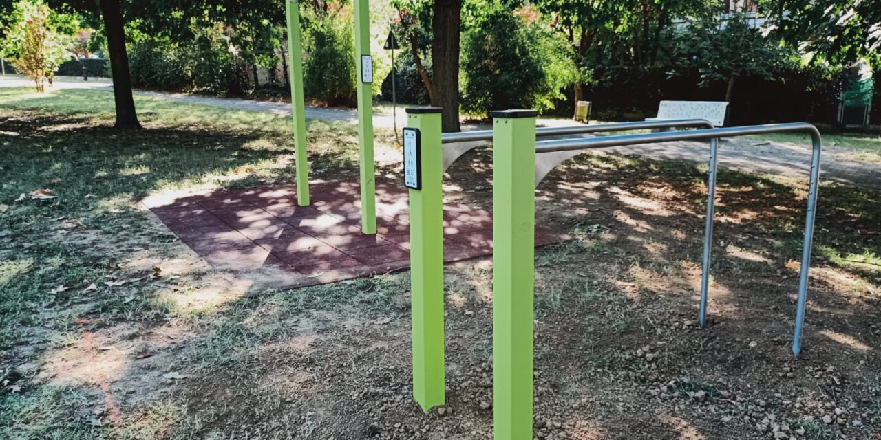 DUE NUOVI ATTREZZI GINNICI AL PARCO ALBERO D’ORO