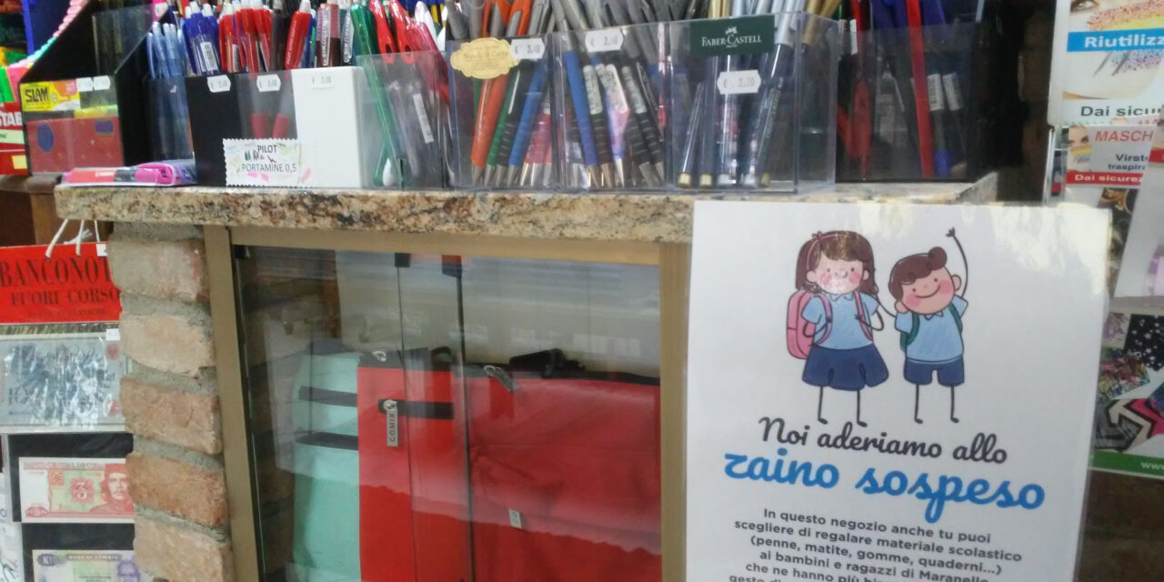 Scuola e solidarietà, torna lo “zaino sospeso”
