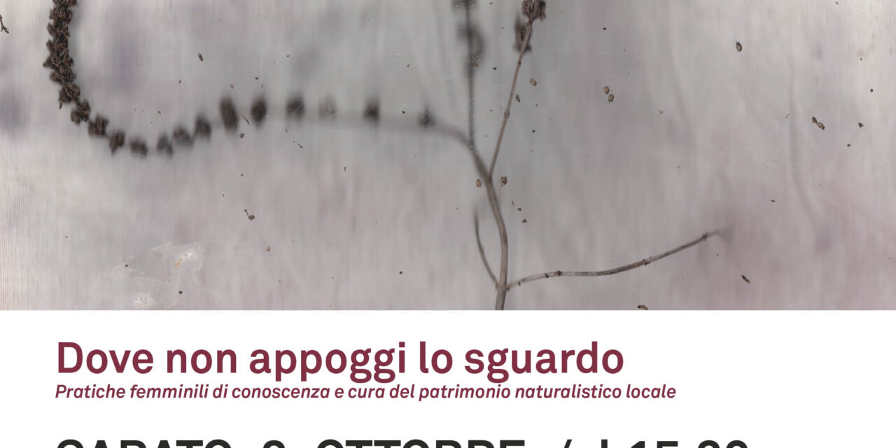 DOVE NON APPOGGI LO SGUARDO