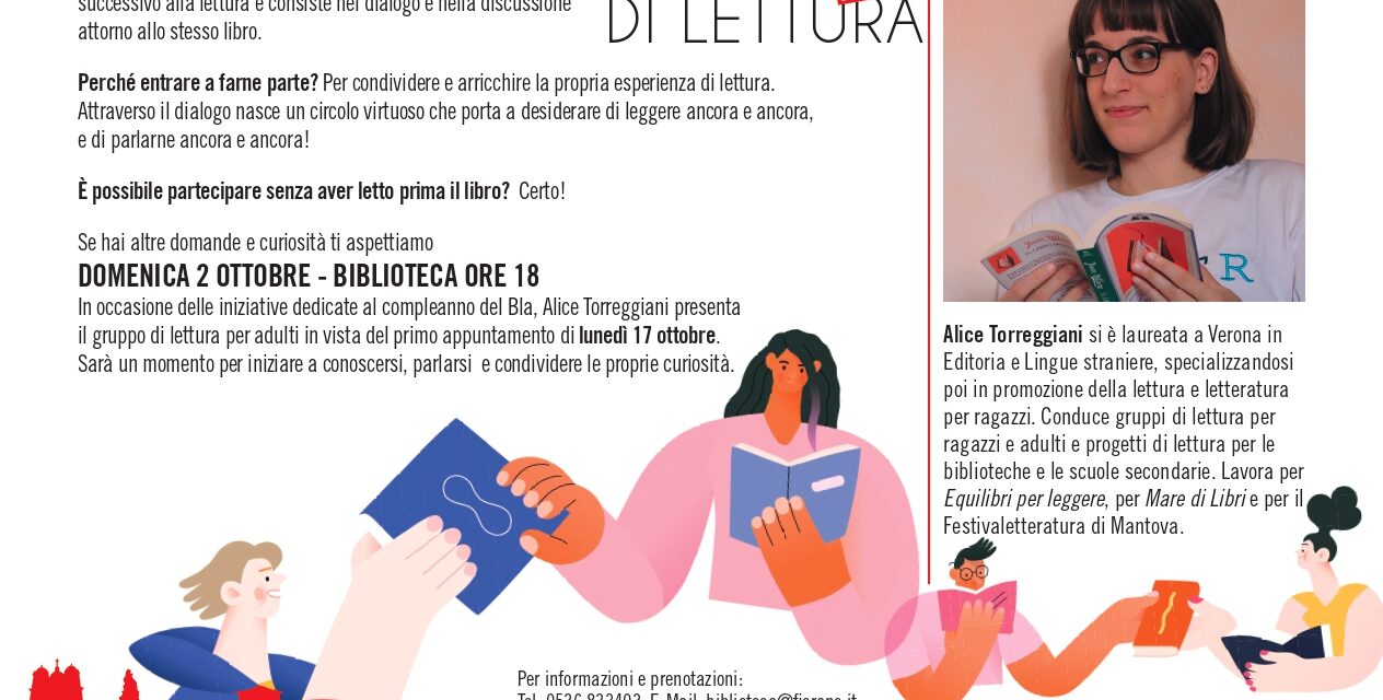 A Fiorano nasce il “Gruppo di lettura del BLA”