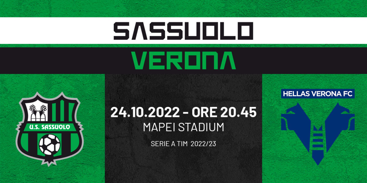 Il Sassuolo stasera al Mapei