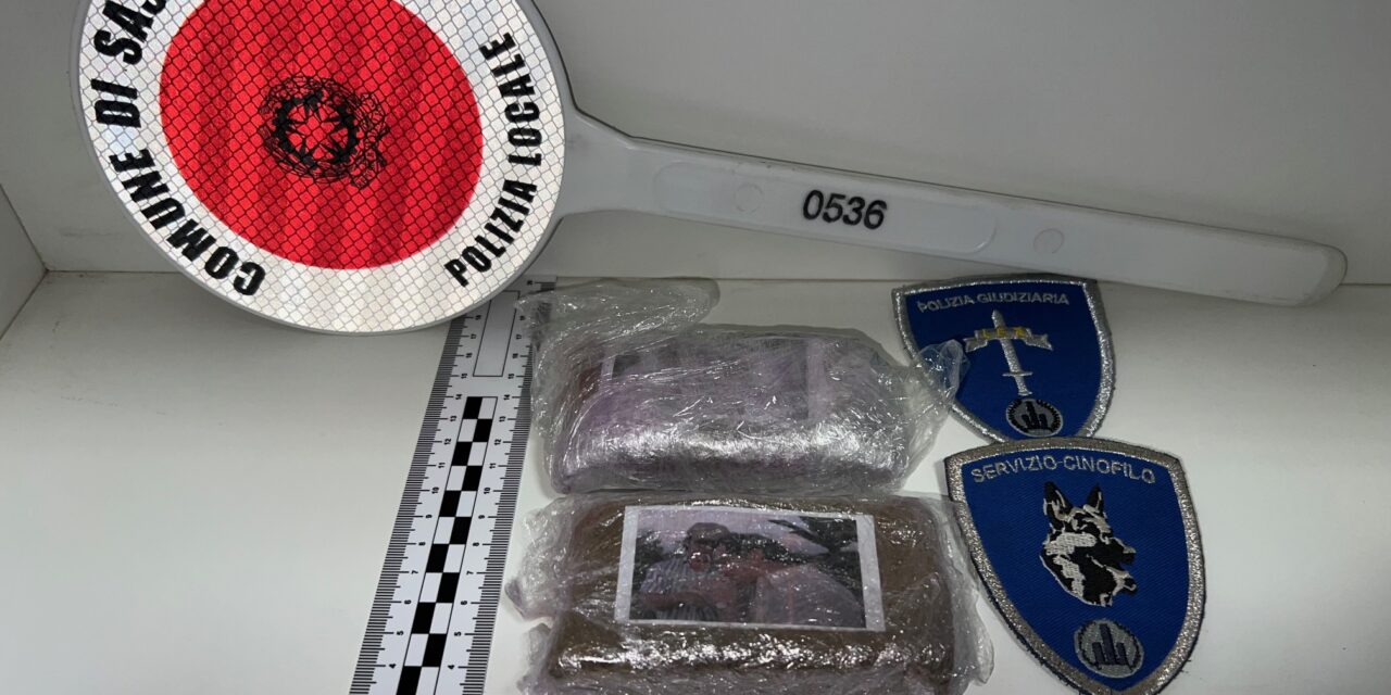 POLIZIA LOCALE: RINVENUTI E SEQUESTRATI 200 GRAMMI DI HASHISH
