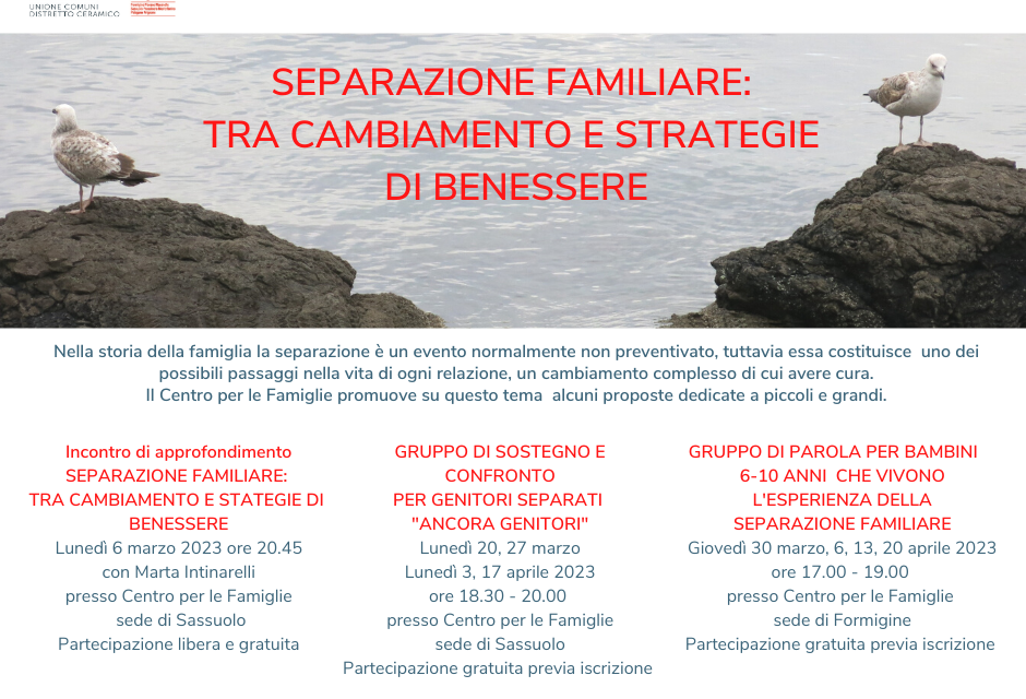 SEPARAZIONE FAMILIARE: TRA CAMBIAMENTO E STRATEGIE DI BENESSERE