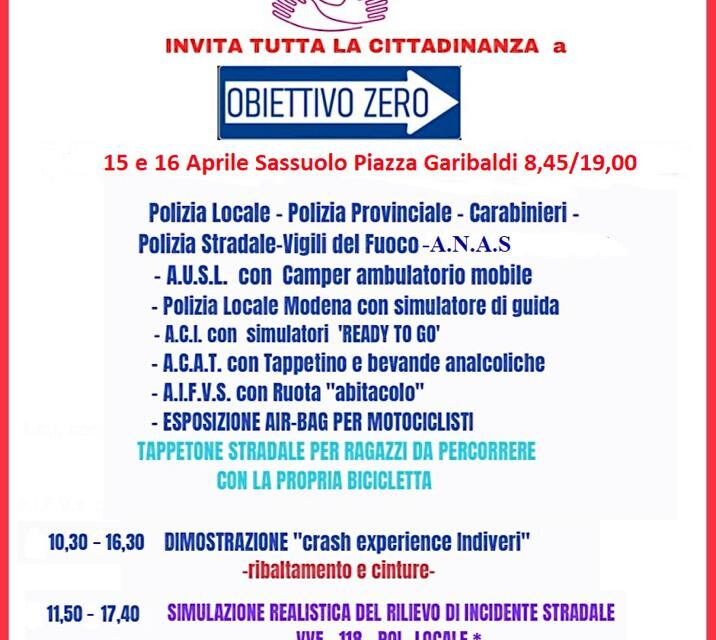 SABATO E DOMENICA “OBIETTIVO ZERO”