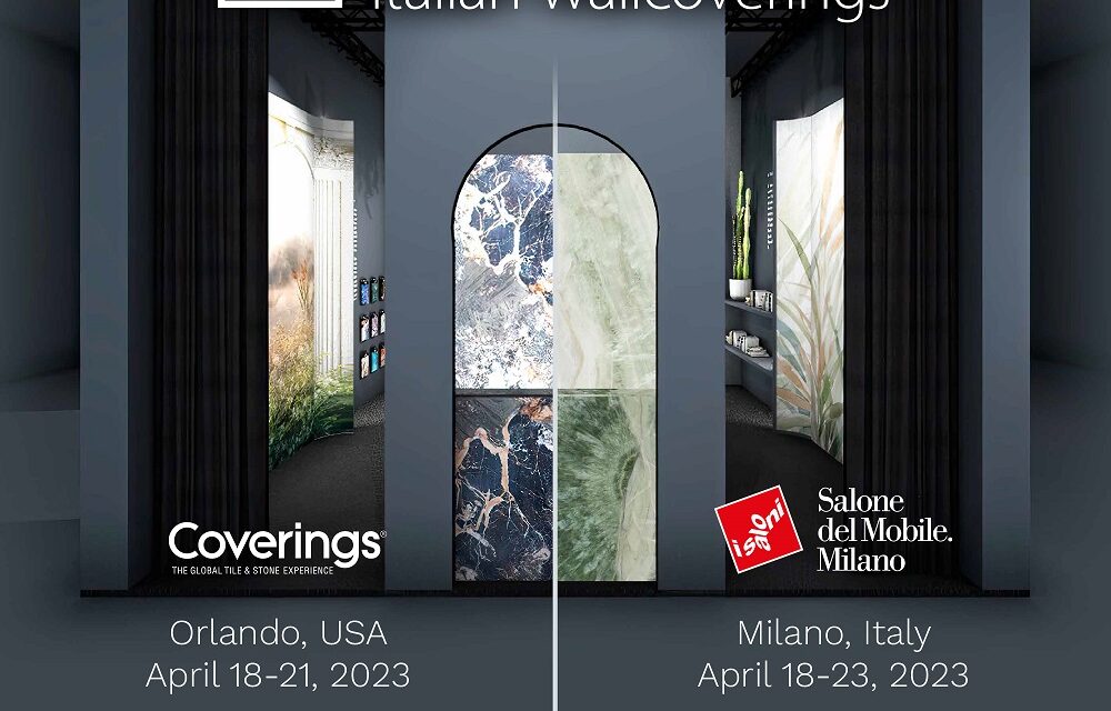 Tecnografica al Salone del Mobile e al Coverings: doppio appuntamento con il design ad aprile 2023