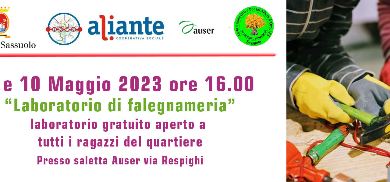 Laboratorio di falegnameria per ragazzi