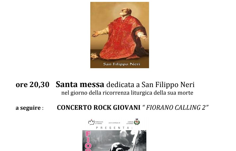 Festa in commemorazione di San Filippo Neri
