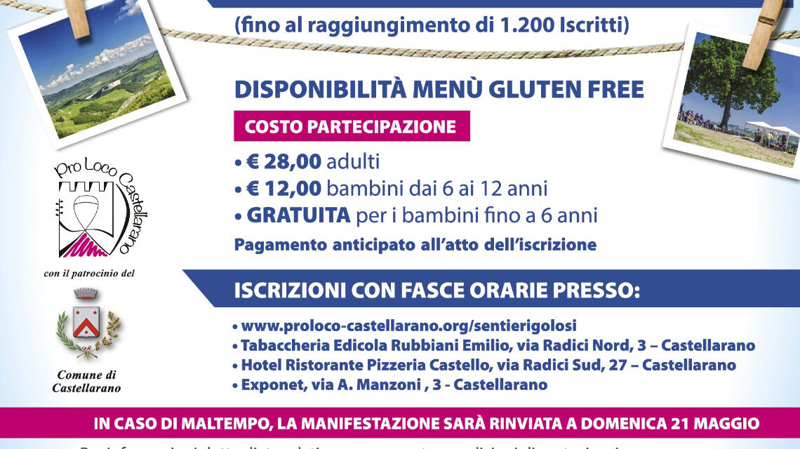 SENTIERI GOLOSI Castellarano da gustare