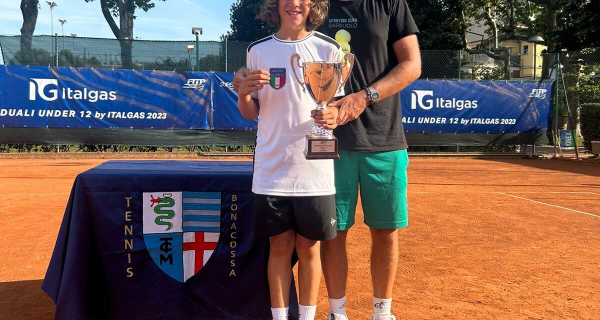 Campionati Italiani di tennis: Axel Cremonini sul podio nell’under 12