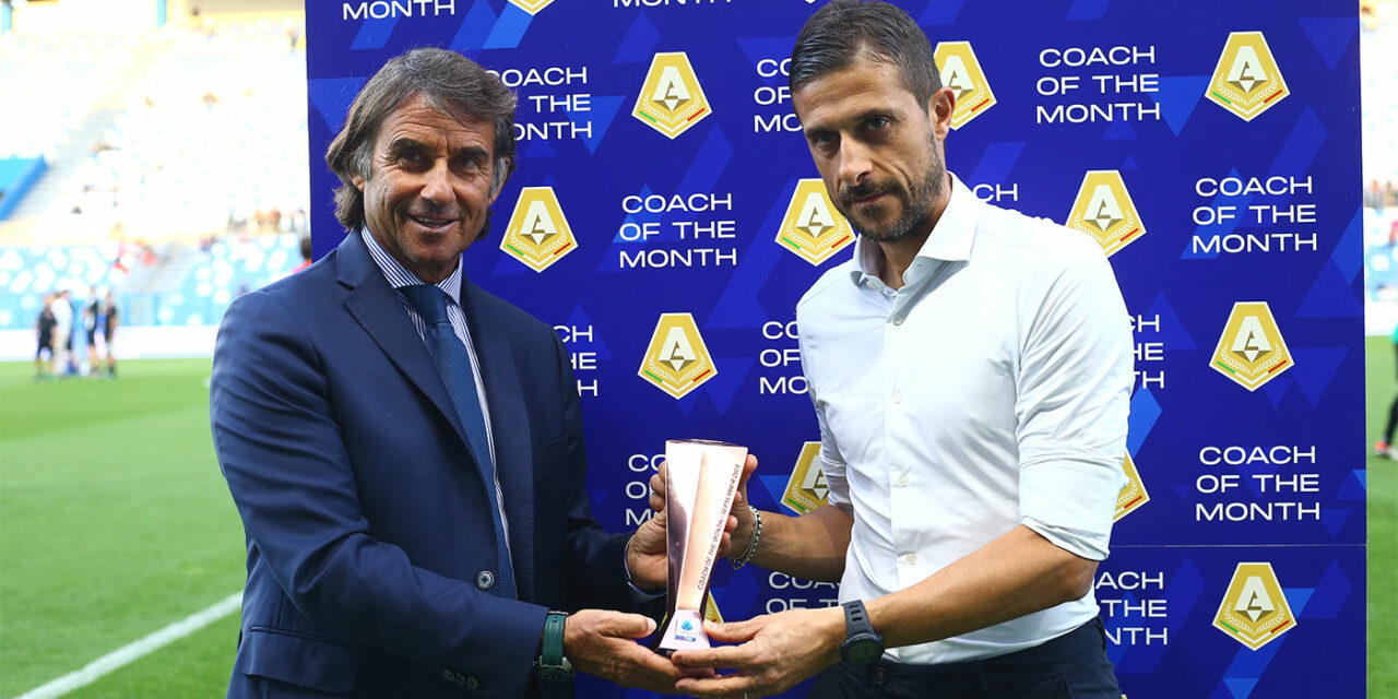 Dionisi è stato insignito del premio “Coach Of The Month” di Settembre