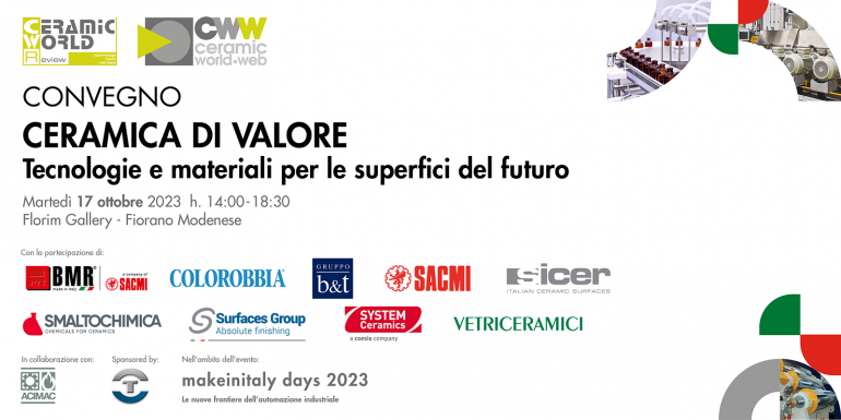 “CERAMICA DI VALORE”, Tecnologie e materiali per le superfici del futuro