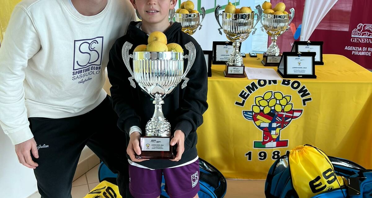 Tennis: Tommaso Migliorini finalista al Lemon Bowl