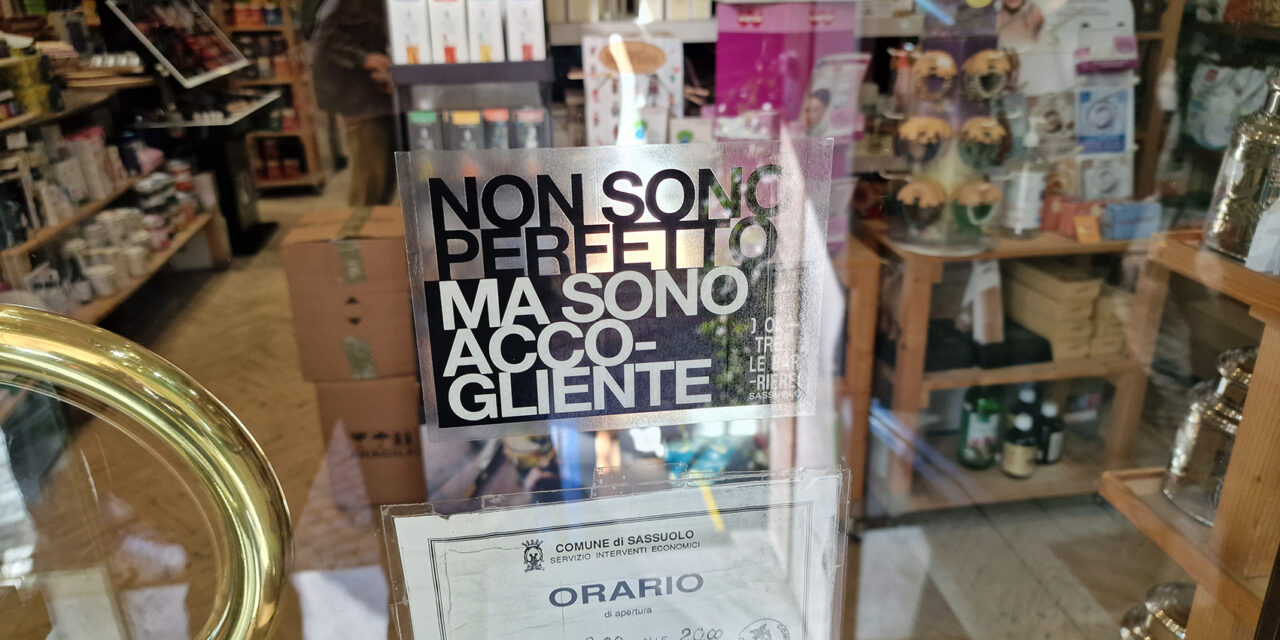NON SONO PERFETTO MA SONO ACCOGLIENTE: CONSEGNATO IL PRIMO KIT