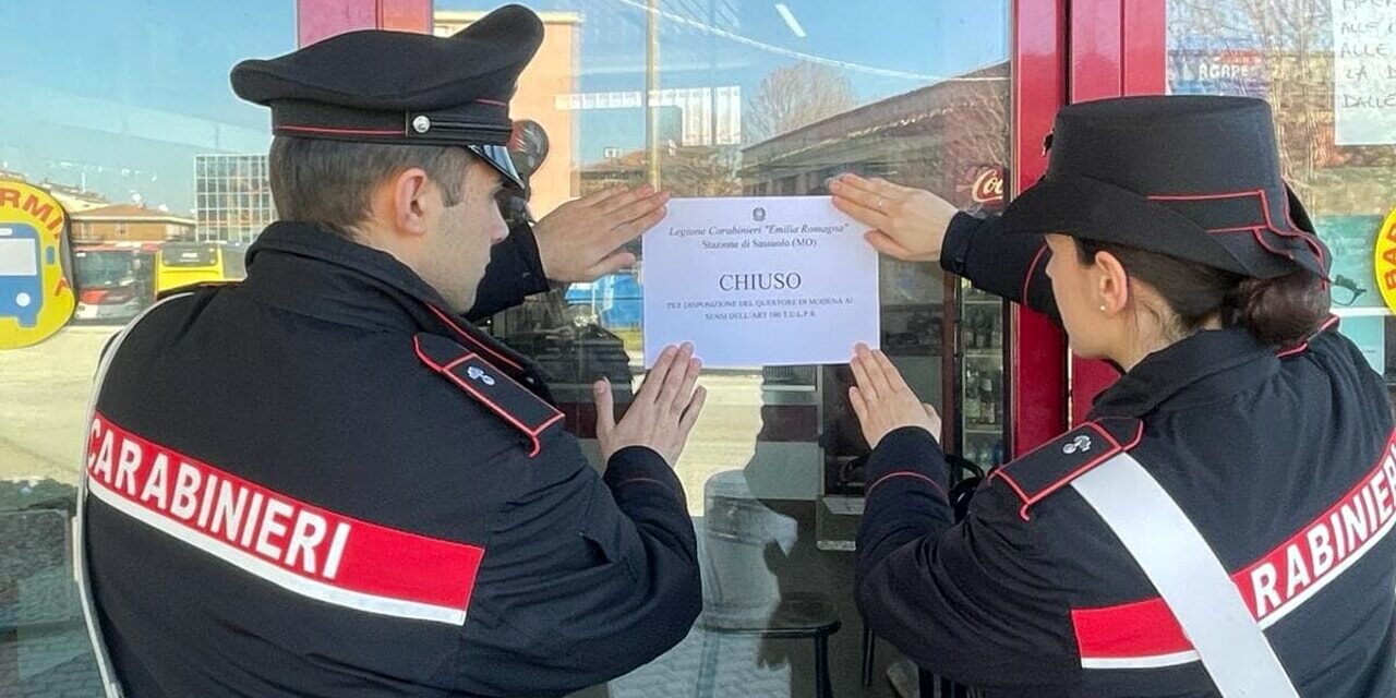 Bar chiuso, sospensione di 15gg, per litigi e risse