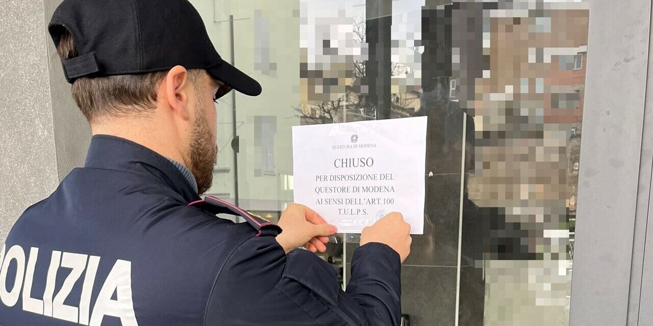 Bar chiuso perché ritrovo di soggetti con precedenti di polizia