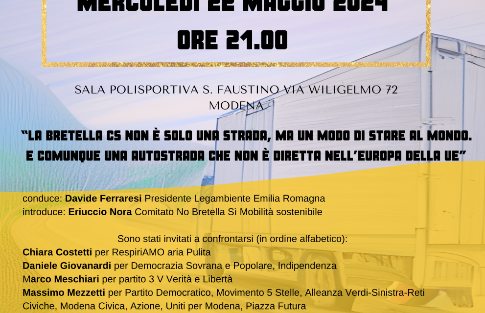 Confronto pubblico tra i candidati sul tema Bretella