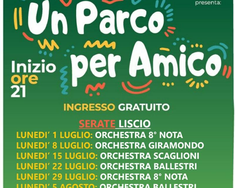 Appuntamento col liscio al Parco Amico