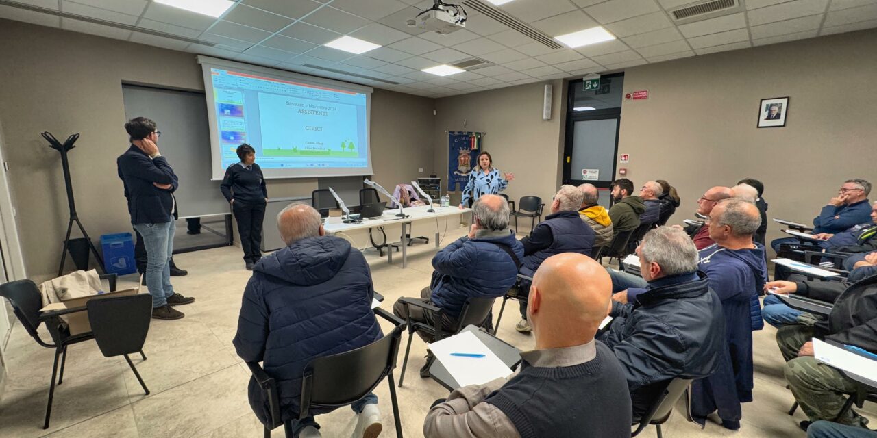 IL PRIMO INCONTRO PER “ASSISTENTI CIVICI”