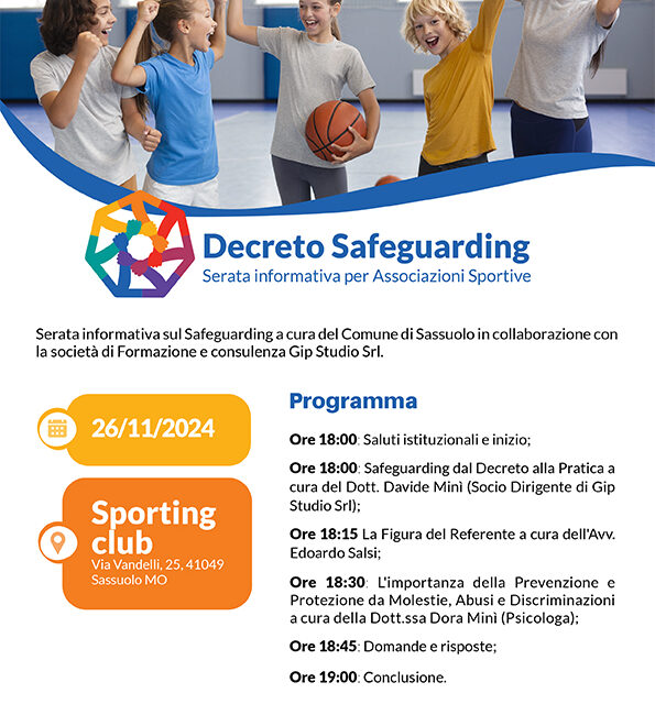 SERATA SUL DECRETO SAFEGUARDING  